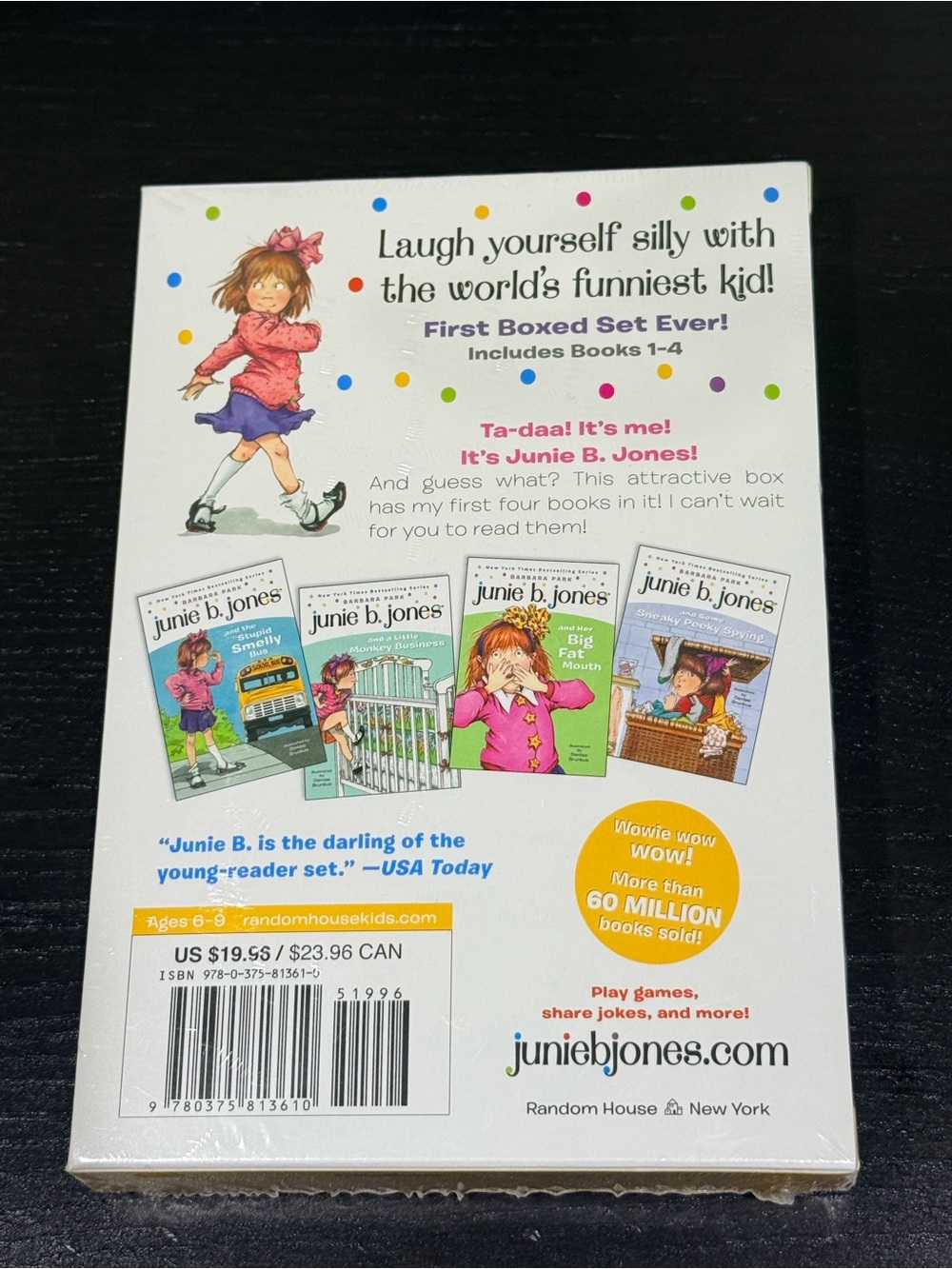 Junie B. Jones First Boxed Set Ever! Books 1–4 by Barbara Park — NEW & SEALED - Picture 5 of 5